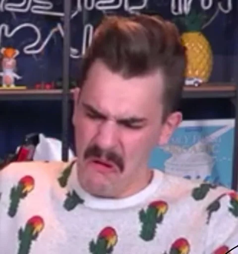 human face person text