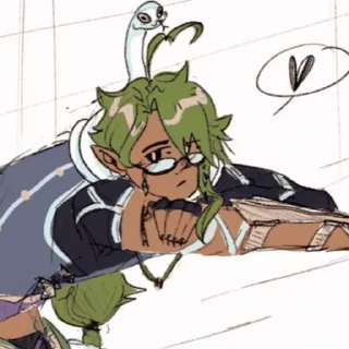 Стикер Бай Чжу • @itsgensharts - 10