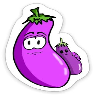 Стикер Баклажани Крим 3 - 6