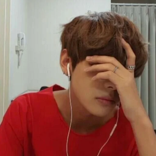 person indoor human face