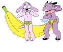 Sticker Banana Goat - 6