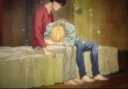 Стикер Banana fish for sam & far 😐🍌 - 2
