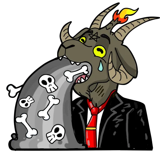 Sticker Baphometgod - 1