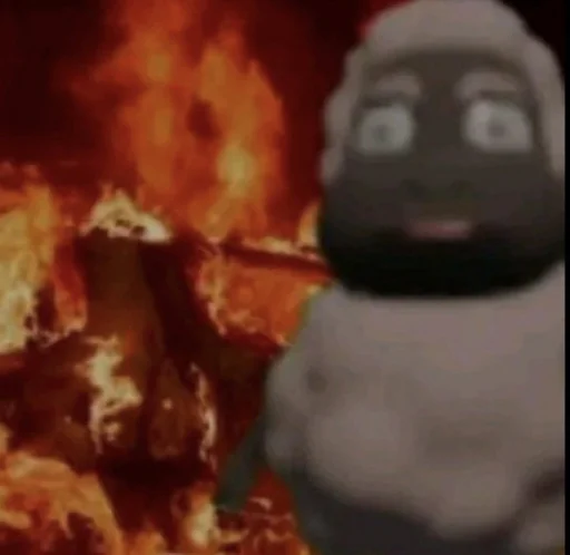 баран горит - 