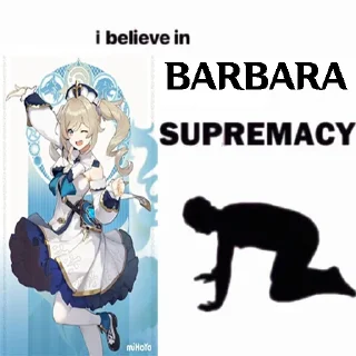 Sticker I believe in BARBARA supremacy - 7