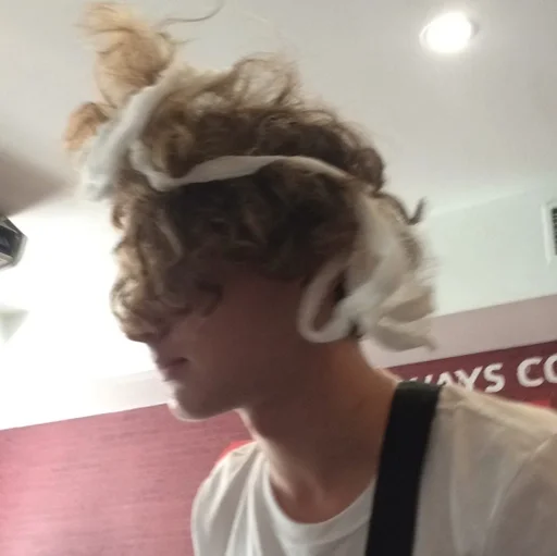 person indoor hairstyle