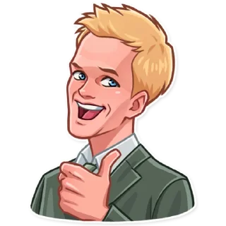 Стикер Barney Stinson - 8