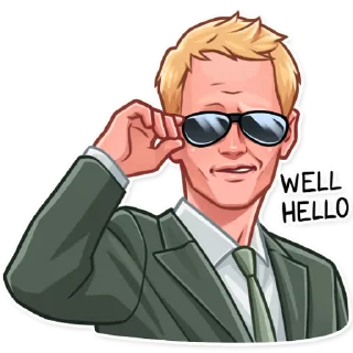 Стикер Barney Stinson - 1