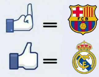 Стикер Барселона клуб пидорасов - 0