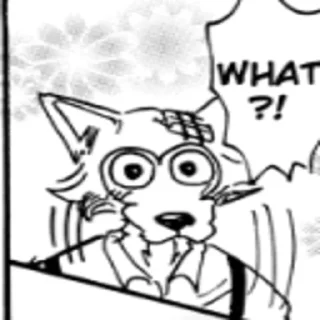 Стикер Beastars Reaction Pic by @Flufferino_ - 0