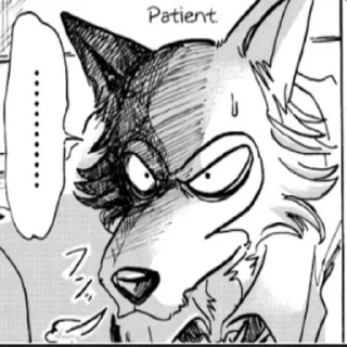 Стикер Beastars Reaction Pic by @Flufferino_ - 7