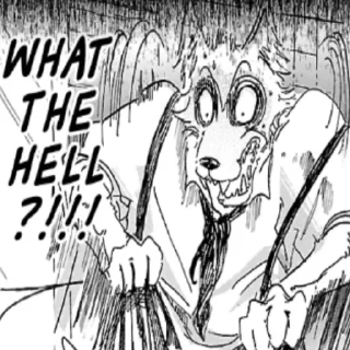 Стикер Beastars Reaction Pic by @Flufferino_ - 5