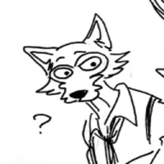 Стикер Beastars Reaction Pic by @Flufferino_ - 1