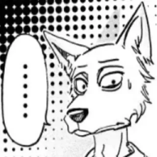 Стикер Beastars Reaction Pic by @Flufferino_ - 2