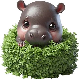 Sticker Бегемотик 2 @Nyasticks - 11