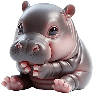 Sticker Бегемотик 2 @Nyasticks - 10