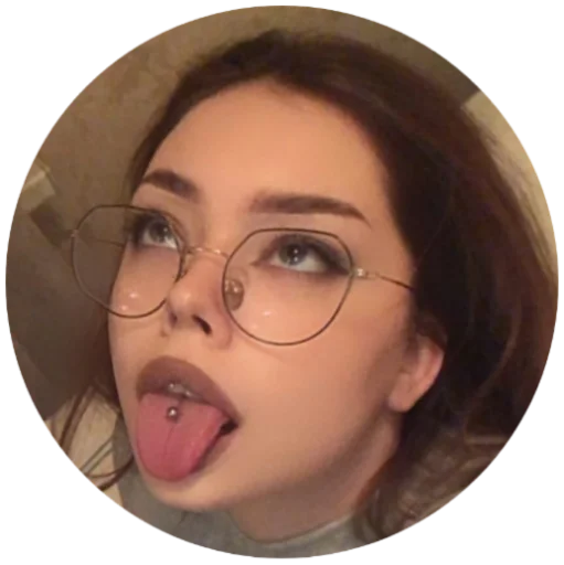 человеческое лицо очки губа