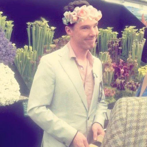 person clothing flower