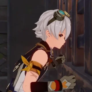 Стикер 𖦹Bennet Genshin — @yukieSticker - 8