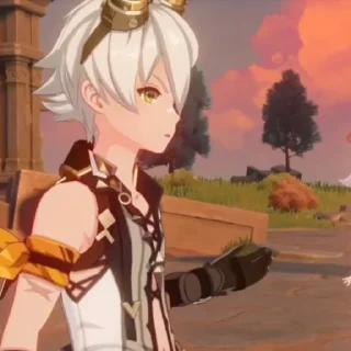 Стикер 𖦹Bennet Genshin — @yukieSticker - 7