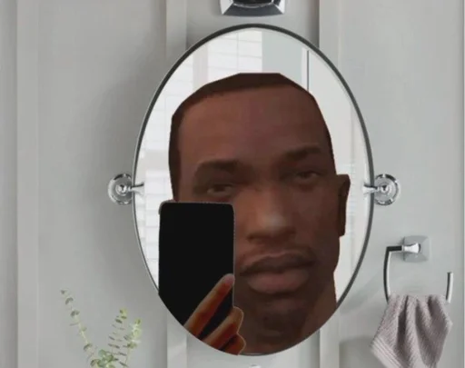 bathroom human face man