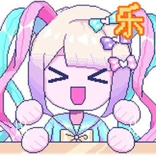 Стикер 超天酱表情包 @Bilibili_skin - 2