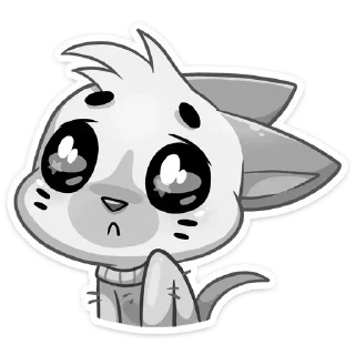 Стикер Бисквит серый @stickers_vk @UUFCJ @TgEmojis_bot - 11