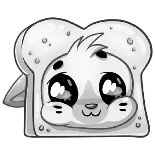 Стикер Бисквит серый @stickers_vk @UUFCJ @TgEmojis_bot - 5