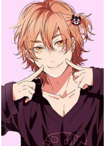 anime cartoon human face