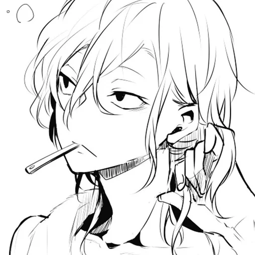 anime sketch illustration