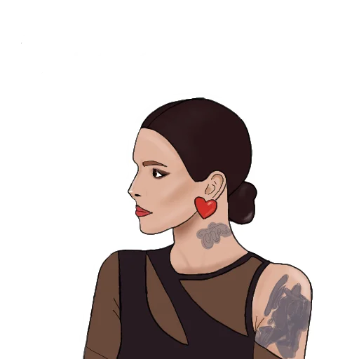 human face illustration sketch