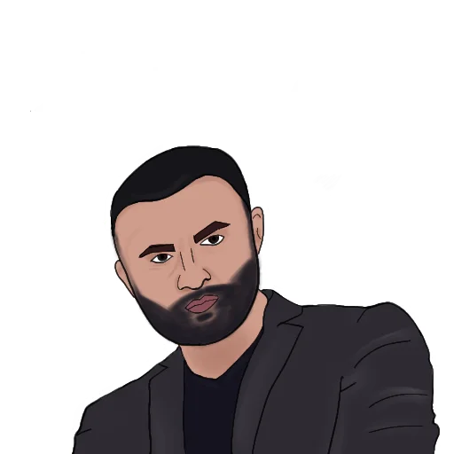 human face man cartoon