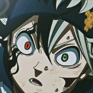 Sticker Чёрный клевер by @stikeru7777 - 2