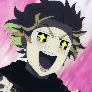 Sticker Чёрный клевер by @stikeru7777 - 7