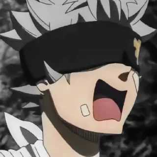 Sticker Чёрный клевер by @stikeru7777 - 8