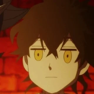 Sticker Чёрный клевер by @stikeru7777 - 11