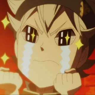 Sticker Чёрный клевер by @stikeru7777 - 5