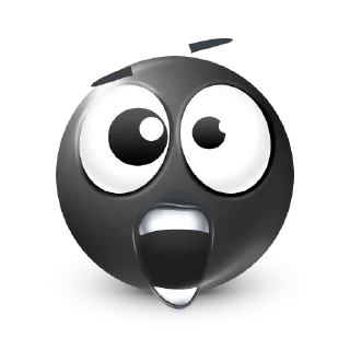 Стикер Black Face Emoji @TgSticker - 2