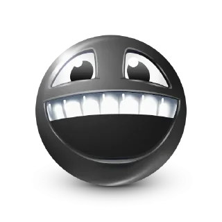 Стикер Black Face Emoji @TgSticker - 8