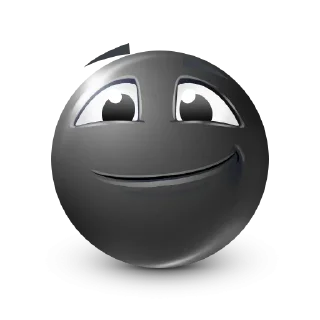 Стикер Black Face Emoji @TgSticker - 4