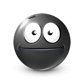 Стикер Black Face Emoji @TgSticker - 5