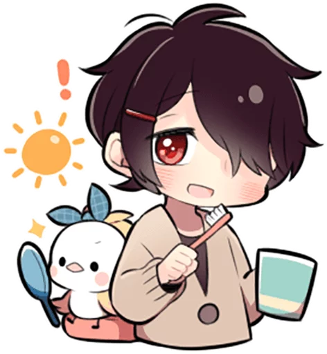 Black Hair Boy - anime