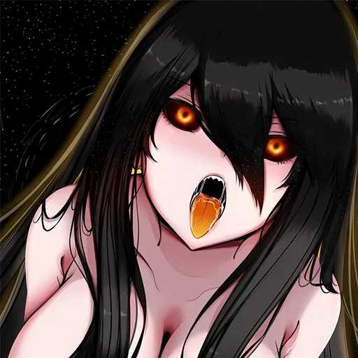 Чёрная Дыра тян @anime_stickerr - anime