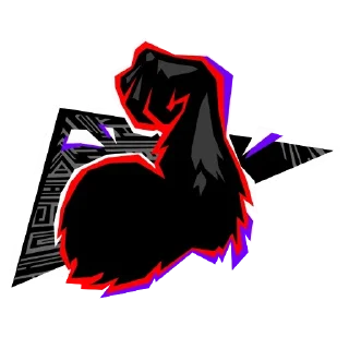 Sticker Таинственный Чёрный Пёс - 3