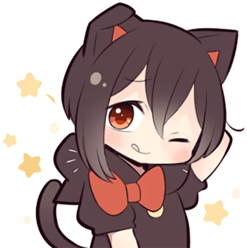 Black Kitten Girl - мультипликация