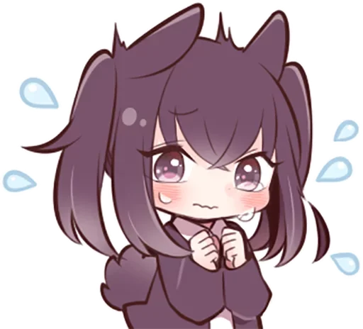 Sticker Black Sweetie Bunny @anime_stickerr - 11