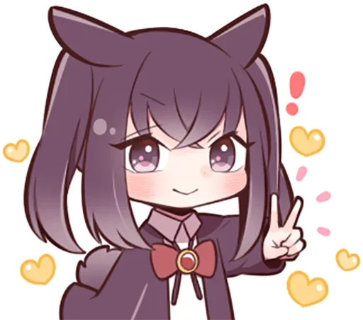 Sticker Black Sweetie Bunny @anime_stickerr - 9