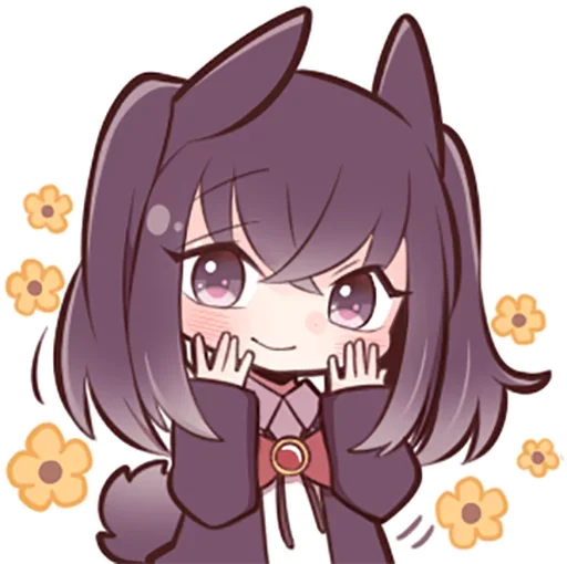 Sticker Black Sweetie Bunny @anime_stickerr - 3