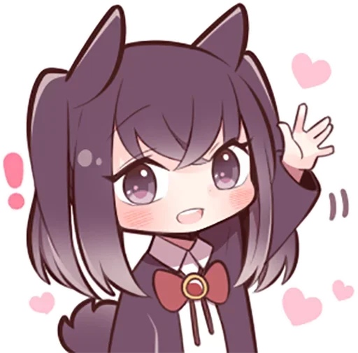 Black Sweetie Bunny @anime_stickerr - 