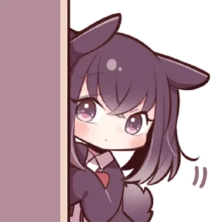 Sticker Black Sweetie Bunny @anime_stickerr - 5